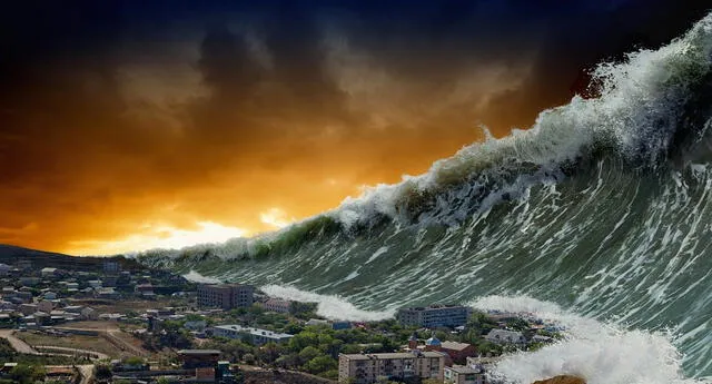 Los tsunamis o maremotos pueden destruir ciudades enteras.