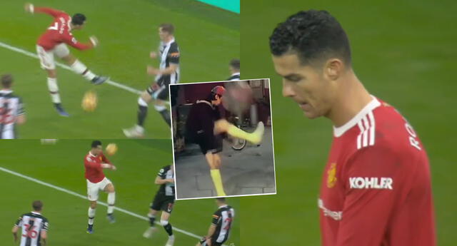 Cristiano Ronaldo protagonizó una singular escena en el Manchester United vs Newcastle.