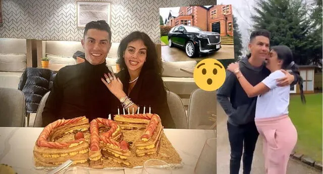  Georgina Rodríguez se gastó   mil euros en tremenda camioneta Cristiano Ronaldo por su cumpleaños  , video, Instagram