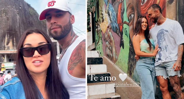 Angie Arizaga y Jota Benz se van de viaje a Colombia.