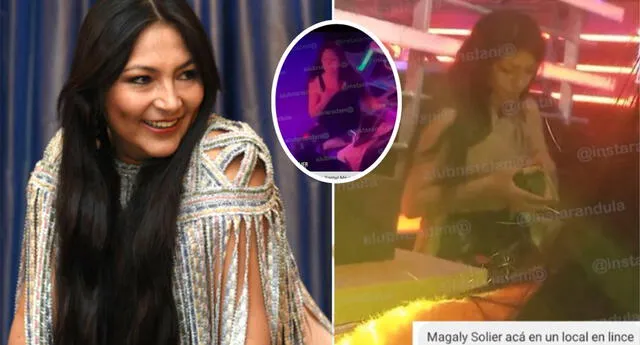 Magaly Solier fue captada en una discoteca de Lince, dejando atrás las denuncias en su contra.