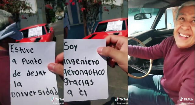 TikTok video viral: hijo regala a su padre el auto que vendió para pagar  sus estudios universitarios y escena hace llora en redes sociales | El  Popular
