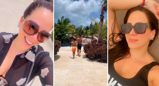 Melissa Klug disfruta junto dos menores hijos.