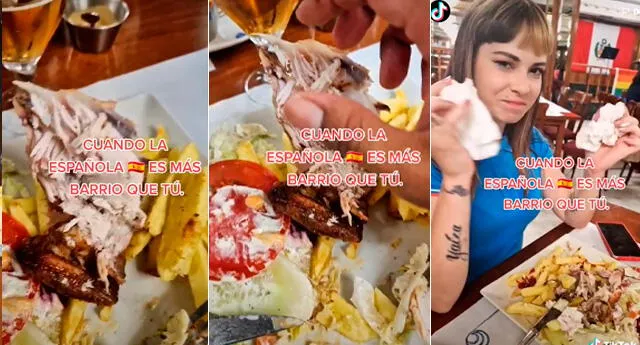 Tiktok viral: Peruano invita pollo a la brasa a joven española, pero tiene  singular reacción, redes sociales, video | El Popular