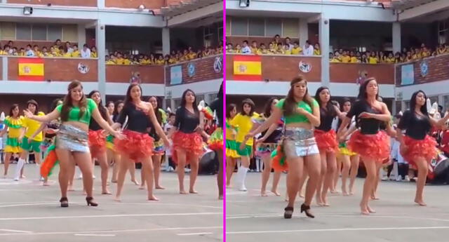 Tiktok Viral Joven Se Anima A Bailar Samba En Pleno Colegio Y Se Roba