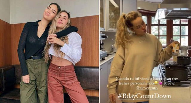 Ale Venturo y Natalie Vértiz disfrutan de su amistad.