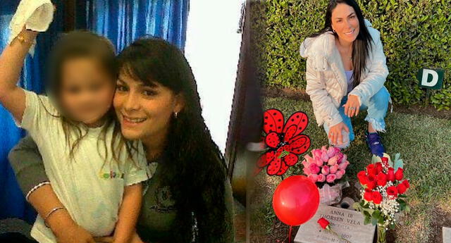 Evelyn Vela lleva flores a la tumba de su hija. Hoy, 20 de octubre cumpliría 15 años.