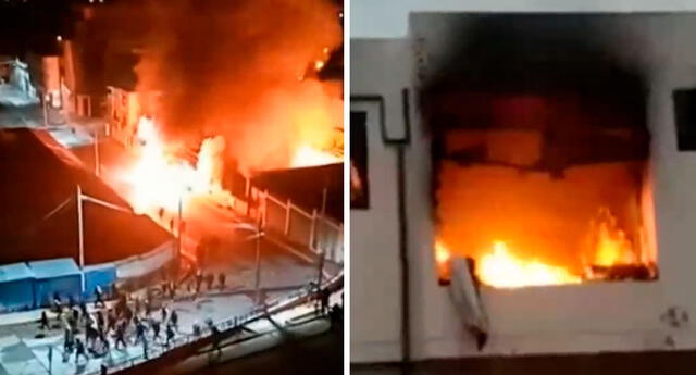 Puno: policías de Macusani tuvieron que ser rescatados en helicóptero tras quema de comisaría | El Popular