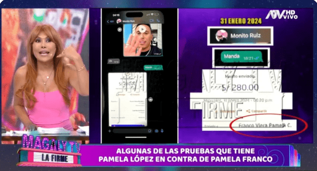  Christian Cueva hizo transferencia de dinero a Pamela Franco por medio de un amigo.