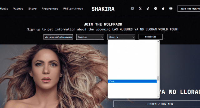 Shakira: Así puedes suscribirte para tener novedades de sus conciertos de su gira 