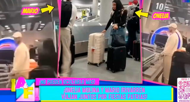 Onelia Molina y Mario Irivarren se lucen juntos. Onelia Molina y Mario Irivarren se lucen juntos.