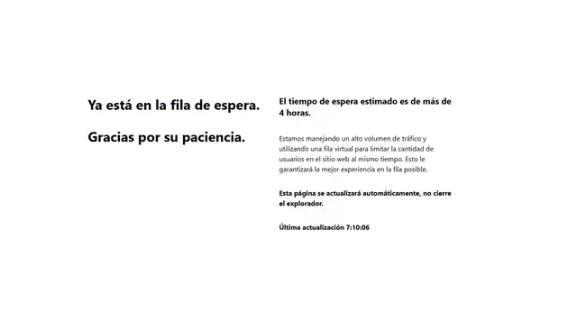 <strong>En su momento más alto, el proceso de matrícula tuvo colas virtuales de hasta 4 horas</strong>   