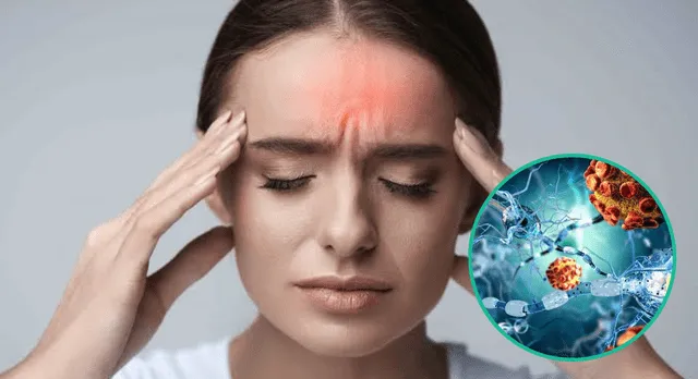 Uno de los síntomas del COVID prolongado es el dolor de cabeza.   