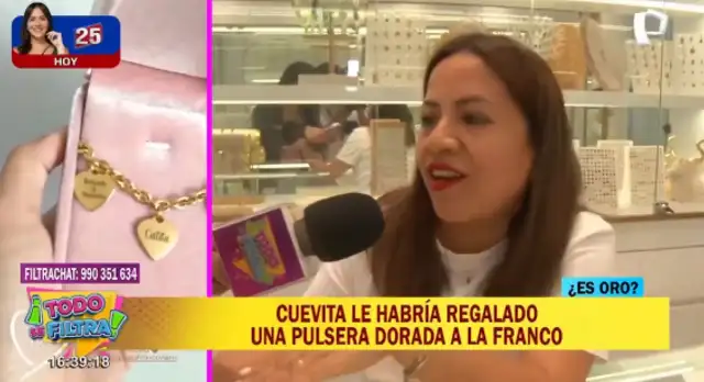  Filtran precio de la pulsera que Christian Cueva le dio a Pamela Franco por su primer año juntos y lo hunden    