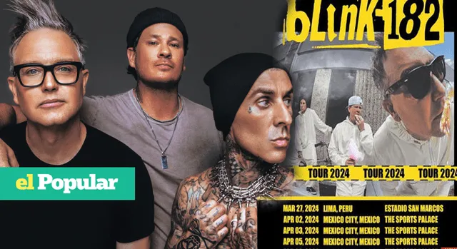 Concierto Blink-182 en Lima 2024