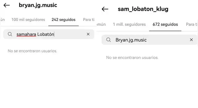 Samahara Lobatón y Bryan Torres se dejaron de seguir en Instagram.  