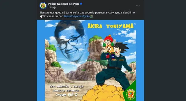 PNP hace homenaje a Akira Toriyama: 