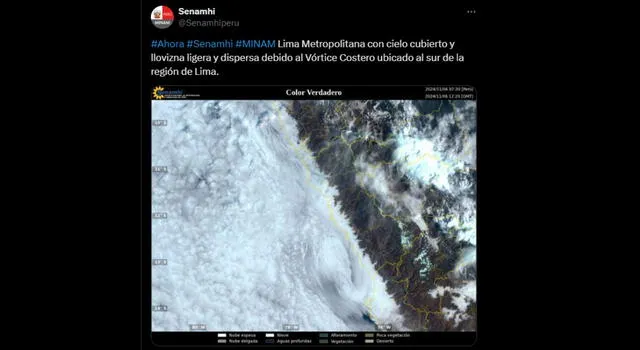 Fenómeno Vórtice Costero llega a Perú y pone en alerta el clima, según Senamhi