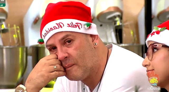  <strong>Ricky Trevitazzo llora al dar mensaje sobre Luigui Carbajal en Navidad.</strong>    