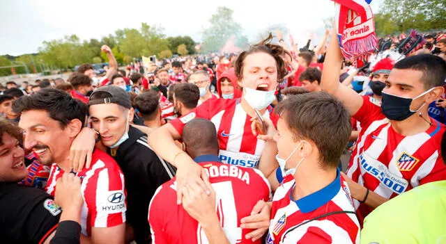 Atlético de Madrid y su gente festejan. | FUENTE: Efe.   