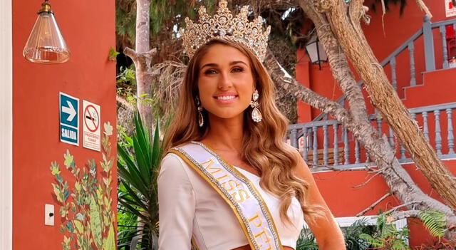  Alessia Rovegno tras convertirse en Miss Perú. Foto: GLR   