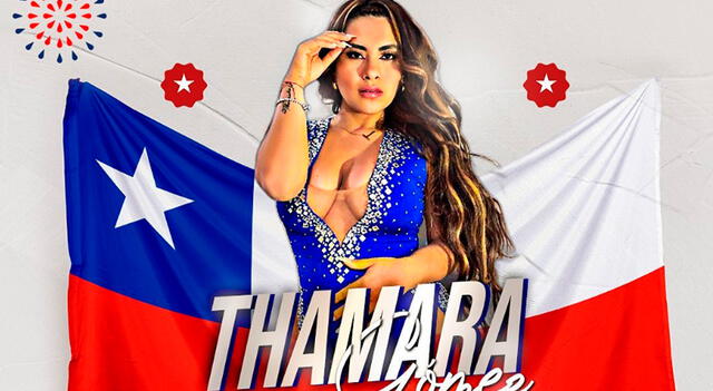 Post con el que Thamara Gómez anunció su presentación en Chile. Foto: Instagram   