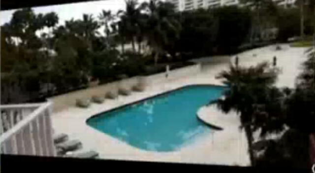  La piscina de María Pía Copello. Fuente: América TV.   