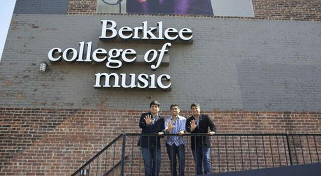 Christian Yaipén y sus hermanos en Berklee. Foto: Difusión   