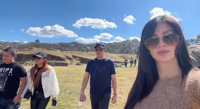  Magaly Medina viajó con Sheyla Rojas y sus respectivas parejas a Cusco. Foto: Difusión   