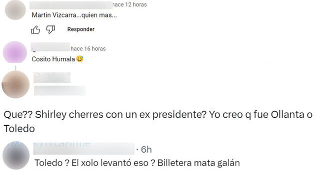  Usuarios especulan quién es el presidente con el que estuvo Shirley Cherres. Foto: Difusión   