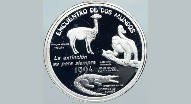 Moneda de un sol de 1994 a 1600 soles