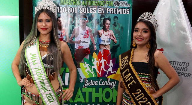 Miss Pichanaqui 2022 y Miss Café 2022.