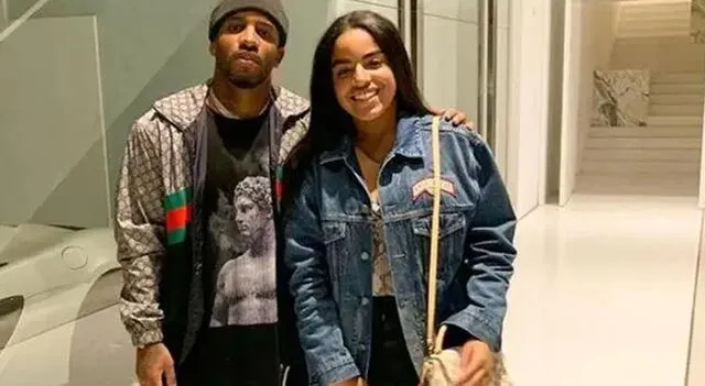 Jefferson Farfán junto a su hija Maialen Farfá.