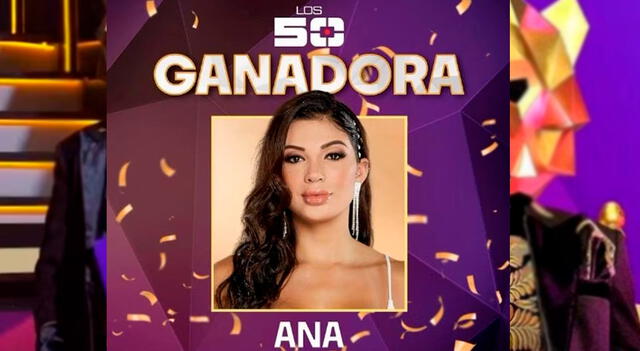 Ana Parra, ganadora de Los 50. 