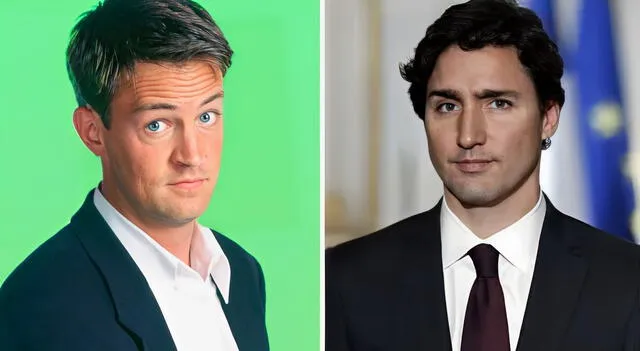 Matthew Perry y Justin Trudeau tuvieron una infancia junta. <br>(Composición EP)   