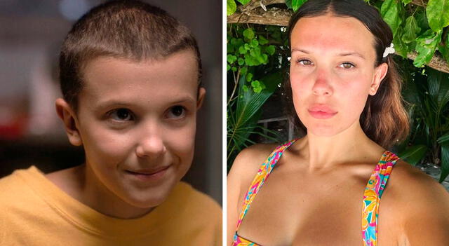 Así luce Millie Bobby Brown a inicio de la producción de la quinta temporada de Stranger Things.