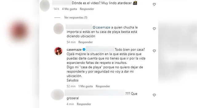 Usuaria insulta a Cassandra Sánchez tras compartir un video familiar.  