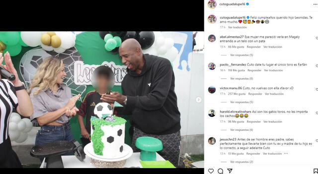 Cuto Guadalupe celebró el cumpleaños de su hijo con su expareja Charlene Castro.