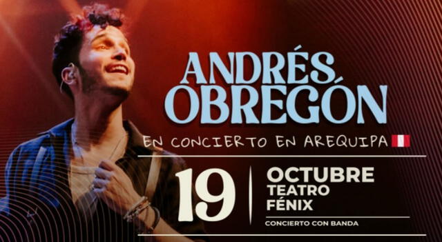 Andrés Obregón brindará un concierto en Arequipa.  