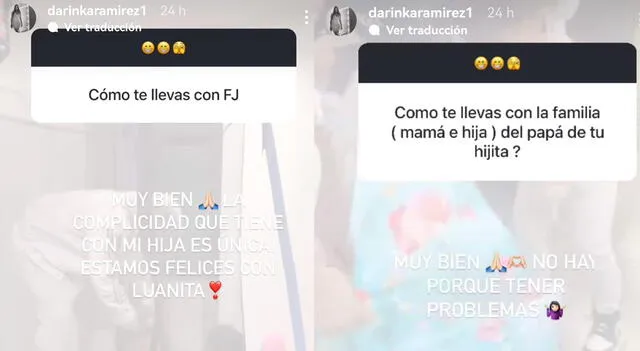 Darinka Ramírez reveló cómo se lleva con Jefferson Farfán.  