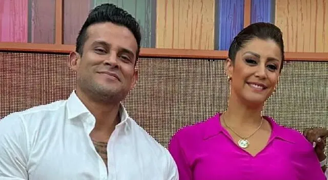 Karla Tarazona y Christian Domínguez.  