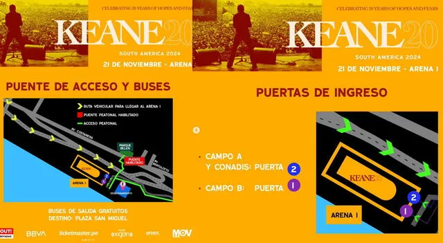 Keane en Lima 2024.  