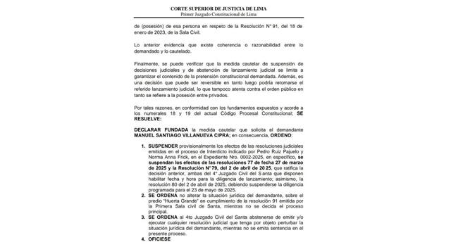 Corte Superior lo confirma: Huerta Grande no será entregada a religiosa Rebecca Frick Corte Superior lo confirma: Huerta Grande no será entregada a religiosa Rebecca Frick
