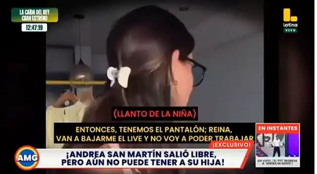 Exponen impactante video de Andrea San Martín regañando a su hija poco antes de denuncia y menor llora