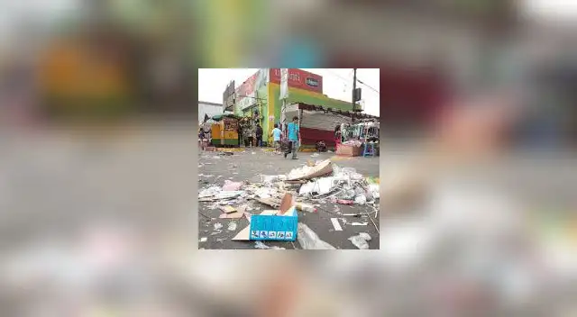 Calles quedaron repletas de basura | El Popular