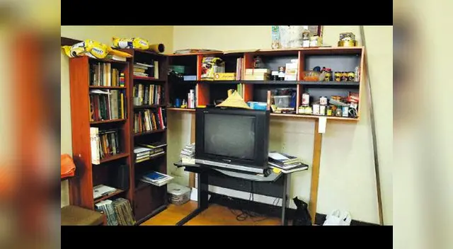 Acogedor dormitorio de Alberto Fujimori en la Diroes.