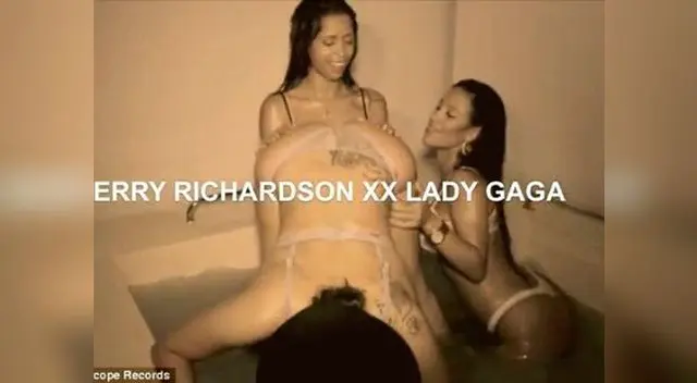 Trío lésbico de Lady Gaga Trío lésbico de Lady Gaga