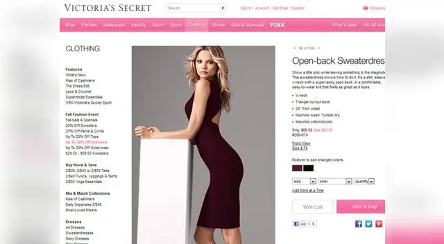 9: Desproporción: Vitorias Secret y una modelo muy alargada. 9: Desproporción: Vitorias Secret y una modelo muy alargada.