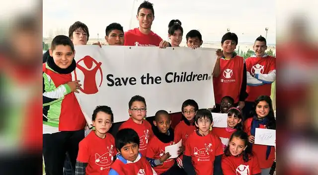 Cristian Ronaldo es nuevo embajador de Save the Children.