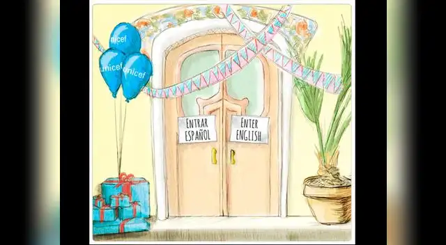 Portada de la página web, creada especialmente para el evento.